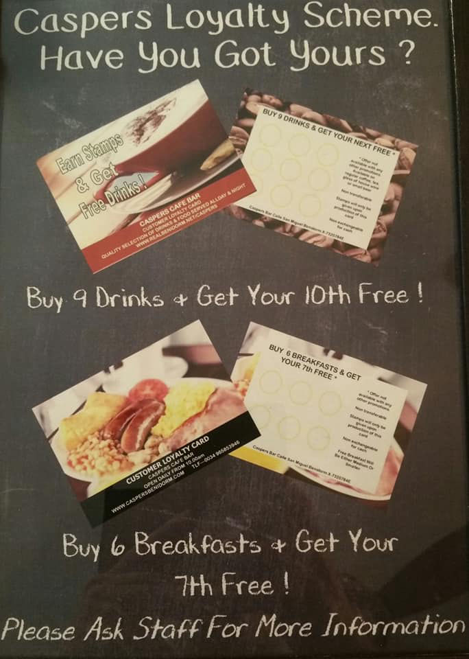 Caspers Loyalty Card